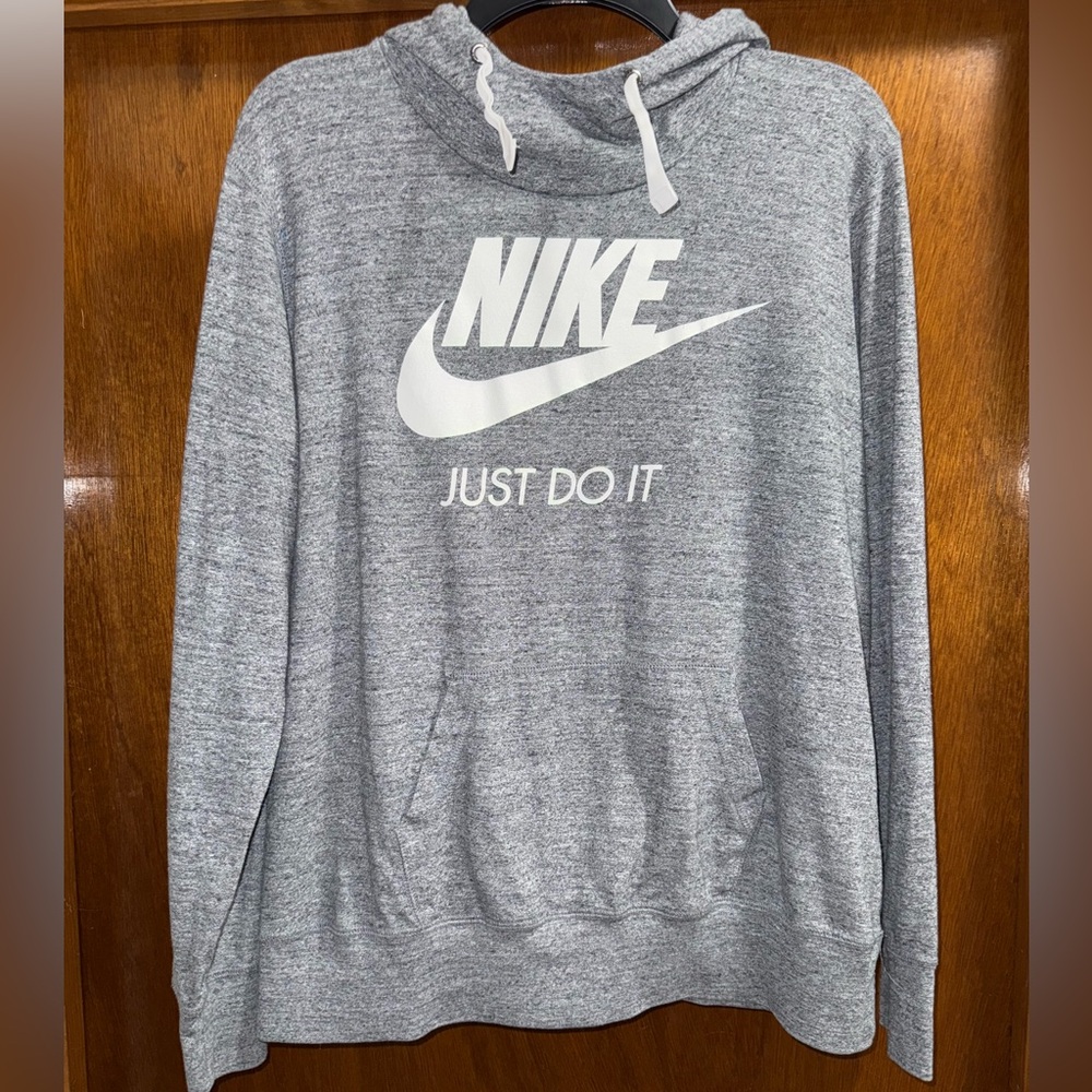 Nike womens Heather Gray Hoodie